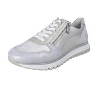 Rieker Ladies Rieker Extra Wide Trainers With Side Zip 49003 - Silver/Platinum - UK 6.5