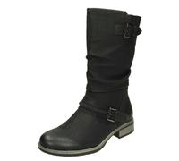 Rieker Ladies Rieker Fleece Lined Calf High Boots 98860 - Black - UK 7.5