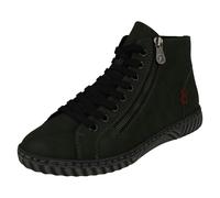 (Green, UK 4) Ladies Rieker Fleeced Lined Ankle Boots N0921