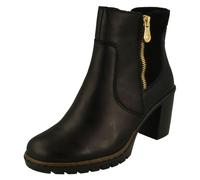Rieker Ladies Rieker Heeled Ankle Boots Y2557 - Black - UK 7.5