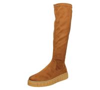 Rieker Ladies Rieker Knee High Platform Wedge Boots W1080 - Brown - UK 6.5