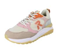 Rieker Ladies Rieker Lace Up Trainers W2506 - Beige Combination - UK 7.5