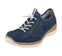 Rieker Ladies Rieker Rainbow Detailed Trainers N42T0 - Blue - UK 7.5