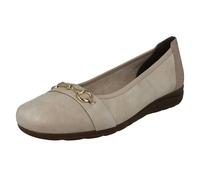 Rieker Ladies Rieker Slip On Ballet Pumps L9360 - Beige - UK 8
