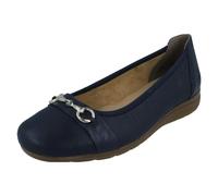 Rieker Ladies Rieker Slip On Ballet Pumps L9360 - Blue - UK 8