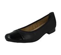 Rieker Ladies Smart Ballerina Style Shoes 51998-00 - Black Leather - UK Size 5 - EU Size 38 - US Size 7