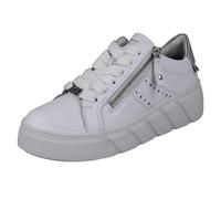 Rieker Ladies Rieker Sport Punched Detail Wedge Trainers W2605 - White - UK 6.5