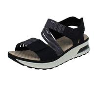 Rieker Ladies Rieker Strappy Wedge Sandals 65671 - Blue - UK 8