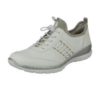 Rieker Ladies Rieker Toggle Fastening Casual Shoes L3259 - White - UK 4