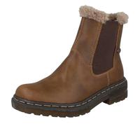 Rieker Ladies Rieker Warm Lined Chelsea Boots 78250 - Brown - UK 4