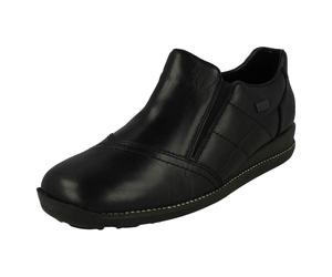 Rieker Ladies Rieker Zip Fastening Full Shoe 44277 - Black - UK 8