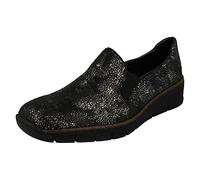 Rieker Womens 53766-00 Cristallin Slip On Casual Shoes (Black, UK Footwear Size System, Adult, Women, Numeric, Medium, 6)