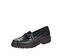 Rieker Women's 54862 Loafers, Schwarz, 3.5 UK