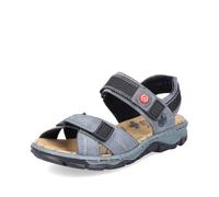 Rieker Blue Hook & Loop Sandals for Ladies | Rieker 68851-14 Size: EU 39 / UK 6, Colour: Blue