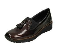 Rieker Ladies Tassel Detail Formal Shoe 53751-35 - Red Synthetic Patent - UK Size 6.5 - EU Size 40 - US Size 8.5