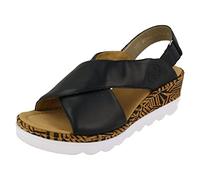 Rieker Women's 67189 Sandal, Blue, 6.5 UK
