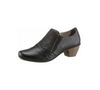 Rieker Leather Court Shoes Black