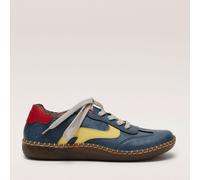 Rieker Leather Lace Up Comfort Trainer BLUE SIZE 3 1/2