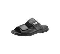 Rieker Leather Mules with Chainlink Strap Black