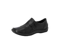 Rieker Leather Slip-On Loafers Black