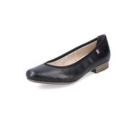 Rieker Logo Block Heel Ballerinas Black