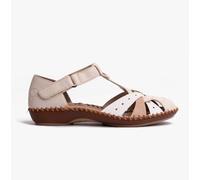 Rieker M1655 Womens Comfort Casual Touch Fasten -Beige