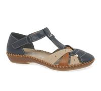 Rieker Maria Womens Sandals 6 UK Pacific/Nude/Cayenne