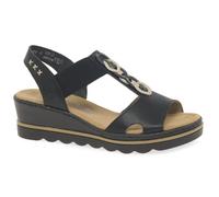 Rieker Medal Womens Wedge Heel Sandals