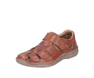 Rieker Men Casual Extra Wide Closed Toe Sandals 03578-24 - Brown Leather - UK Size 11 - EU Size 46 - US Size 12