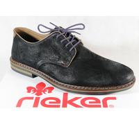 Rieker Men Lace-up Shoe Sneaker Slipper Genuine Leather Black B1408 NEW