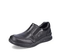 Rieker Men Loafers 14850, Men´s Slippers,Removable Insole,Water Repellent,riekerTEX,Open wrap-up,Slip-on Shoes,Black (Schwarz / 00),41 EU / 7.5 UK