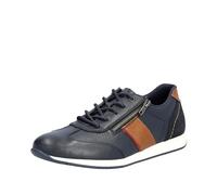 Rieker Men's Comfort Lace-Up Shoes 11927-14 Navy/Tan Plain Leather & Man-made Size 45