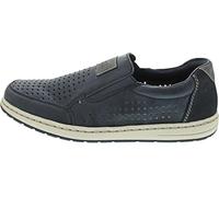 Rieker Men's 18267 Loafer, Blue, 7.5 UK