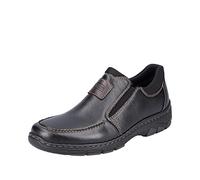 Rieker Men's 19961 Loafers, Black (Schwarz/Kakao/Schwarz/03), 6.5 UK