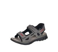 Rieker Men's 26752 Sandal, grau, 8 UK
