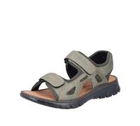 Rieker Green Hook & Loop Sandals for Men | Rieker 26761-54 Colour: Green, Size: EU 44 / UK 9.5