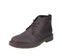 Rieker Mens Dark Brown Warm Lined Wide Fit Leather Chukka Boots - 31640