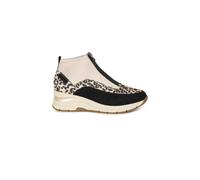 Rieker N9362 wedge heel sneaker boots with zip fastening (Leopard, UK Footwear Size System, Adult, Women, Numeric, Medium, 6)
