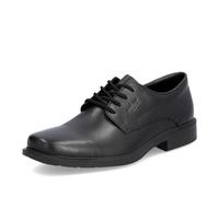 Rieker Mens B0001-00 Black Leather Gibson Lace Up Wide Fit Work Dress Shoes (Black, UK Footwear Size System, Adult, Men, Numeric, Wide, 10.5)