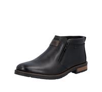 Rieker 14656-00 Black leather Mens Winter Boots in a Plain Leather in Size 45
