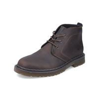 Rieker Mens Dark Brown Warm Lined Wide Fit Leather Chukka Boots - 31640