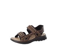 Rieker Men's Casual Sandals Harbour - Easy-Fasten Light Brown