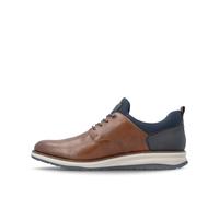 Rieker 14755-24 Tan Navy Mens comfort shoes in a Plain Leather in Size 45