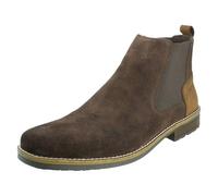 Rieker Mens Casual Ankle Boots 33253-25 - Brown Suede Leather - UK Size 7.5 - EU Size 41 - US Size 8.5