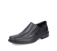 Rieker Mens Extra Wide Hook and Loop Casual Shoes B0853-00 - Black Leather - UK Size 8 - EU Size 42 - US Size 9