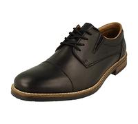 Rieker Mens Formal Lace Up Shoes 13506-00 - Black Leather - UK Size 9 - EU Size 43 - US Size 10