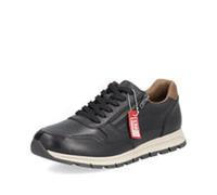 Rieker Men's Lace-Up Shoes Sneakers Leather Black B0504