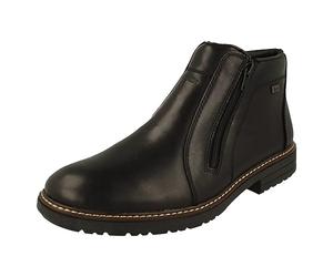 Rieker Mens Lambswool Lined Ankle Boots Tex 33160-00 - Black Leather - UK Size 11 - EU Size 46 - US Size 12