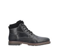 Rieker Mens Lambswool Lined Leather Boots - Black
