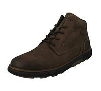 Rieker Mens Lightweight Lace Up Detailed Ankle Boots B3308-25 - Brown Nubuck - UK Size 9 Extra Width - EU Size 43 - US Size 10
